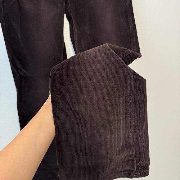Vintage Y2K Live a Little Womens Brown Corduroy Pants High-Waist Retro Size 10 - Picture 7 of 10
